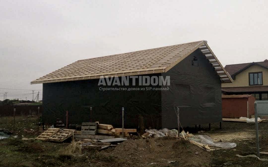 Строительство дома по технологии I-SIP п. Подсолнухи - 2 проект (7 часть)