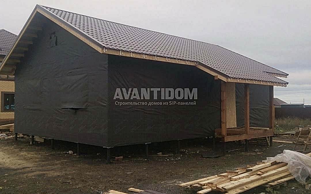 Строительство дома по технологии I-SIP п. Подсолнухи - 2 проект (8 часть)